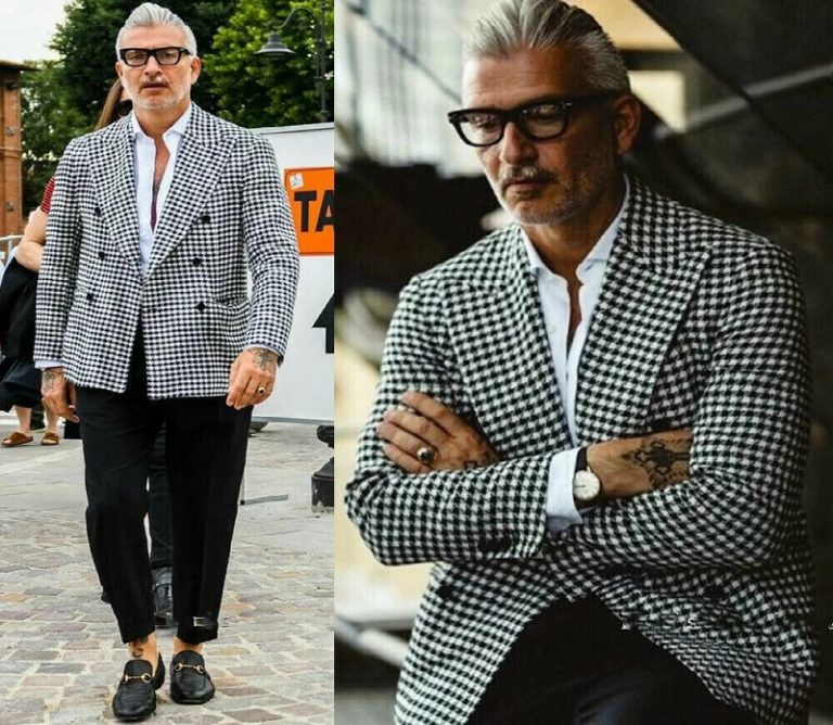 Popular Men’s Houndstooth Jacket